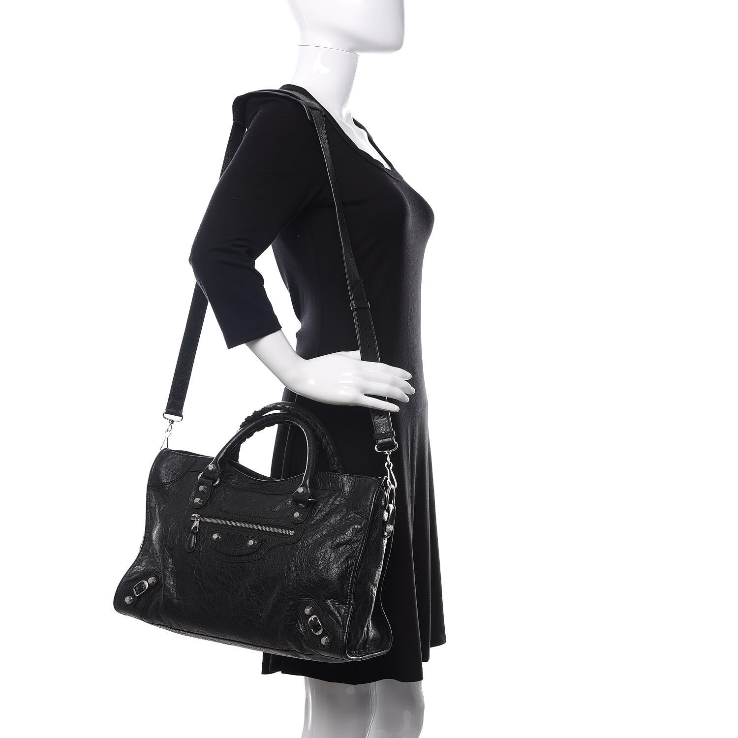Balenciaga Agneau Giant 12 Silver Hardware City Black 2 of 9