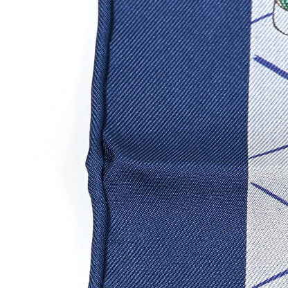 Hermes Silk Splash Park Double Face Scarf 90 Marine Vert Multicolore 6 of 14