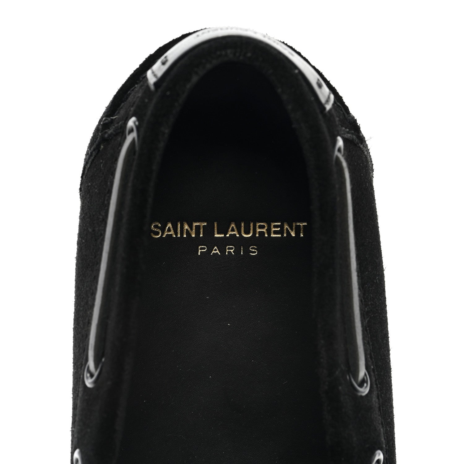 Saint Laurent Suede Calf Hair Zebra Penny Loafers 41 Black White 7 of 7