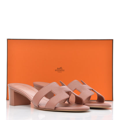 Hermes Epsom Oasis Sandals 38 Bois De Rose 13 of 13