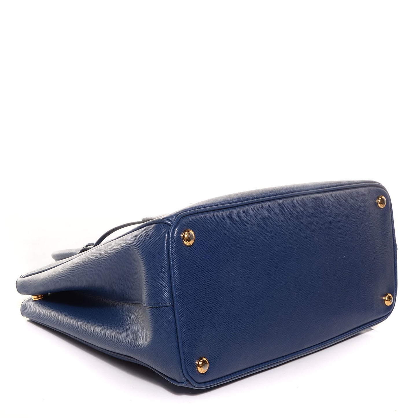 Saffiano Lux Medium Double Zip Tote Bluette