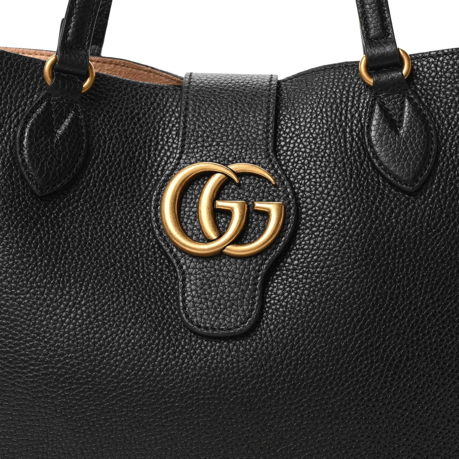 Gucci New Sakai Calfskin Lux Small Dahlia Tote Black 1813798