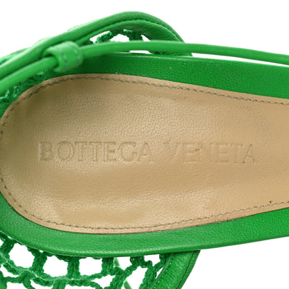 Bottega Veneta Mesh Nappa Stretch Ankle Tie 90mm Sandals 38 Grass 7 of 11