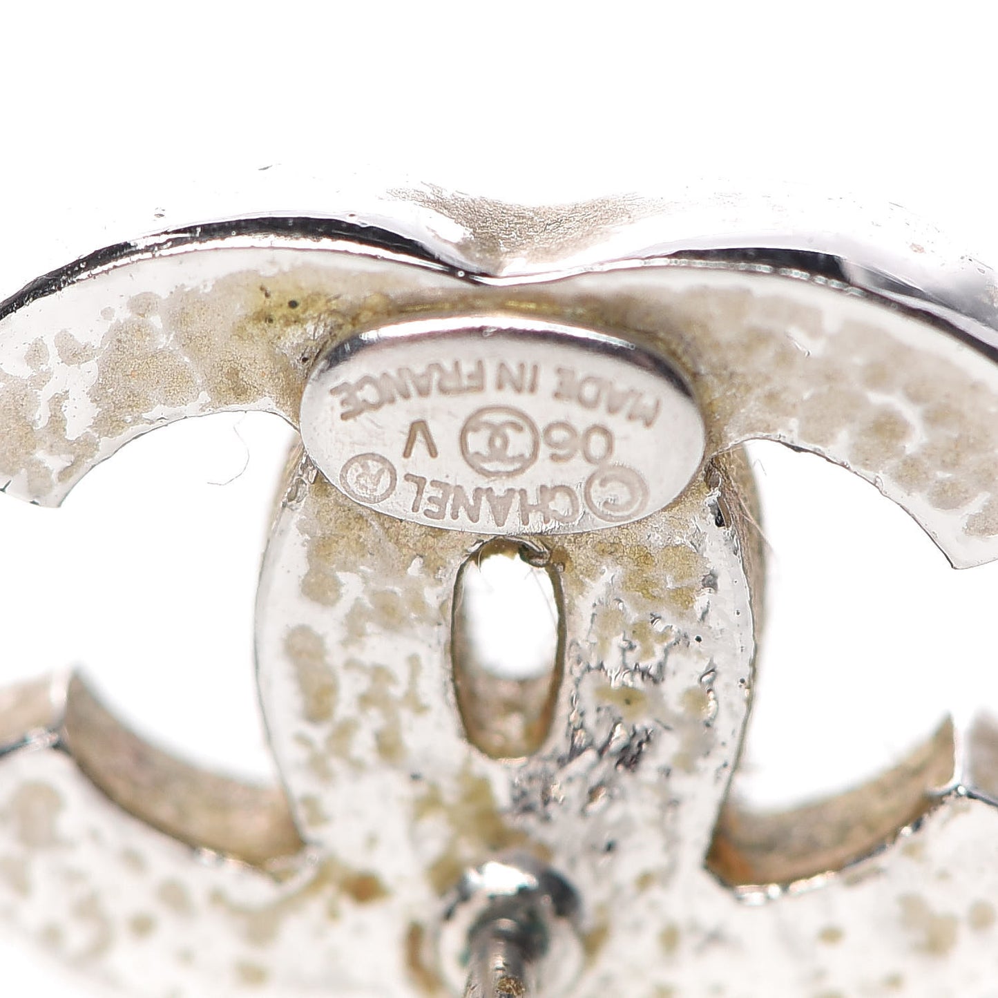 Crystal Mini Timeless CC Earrings Silver