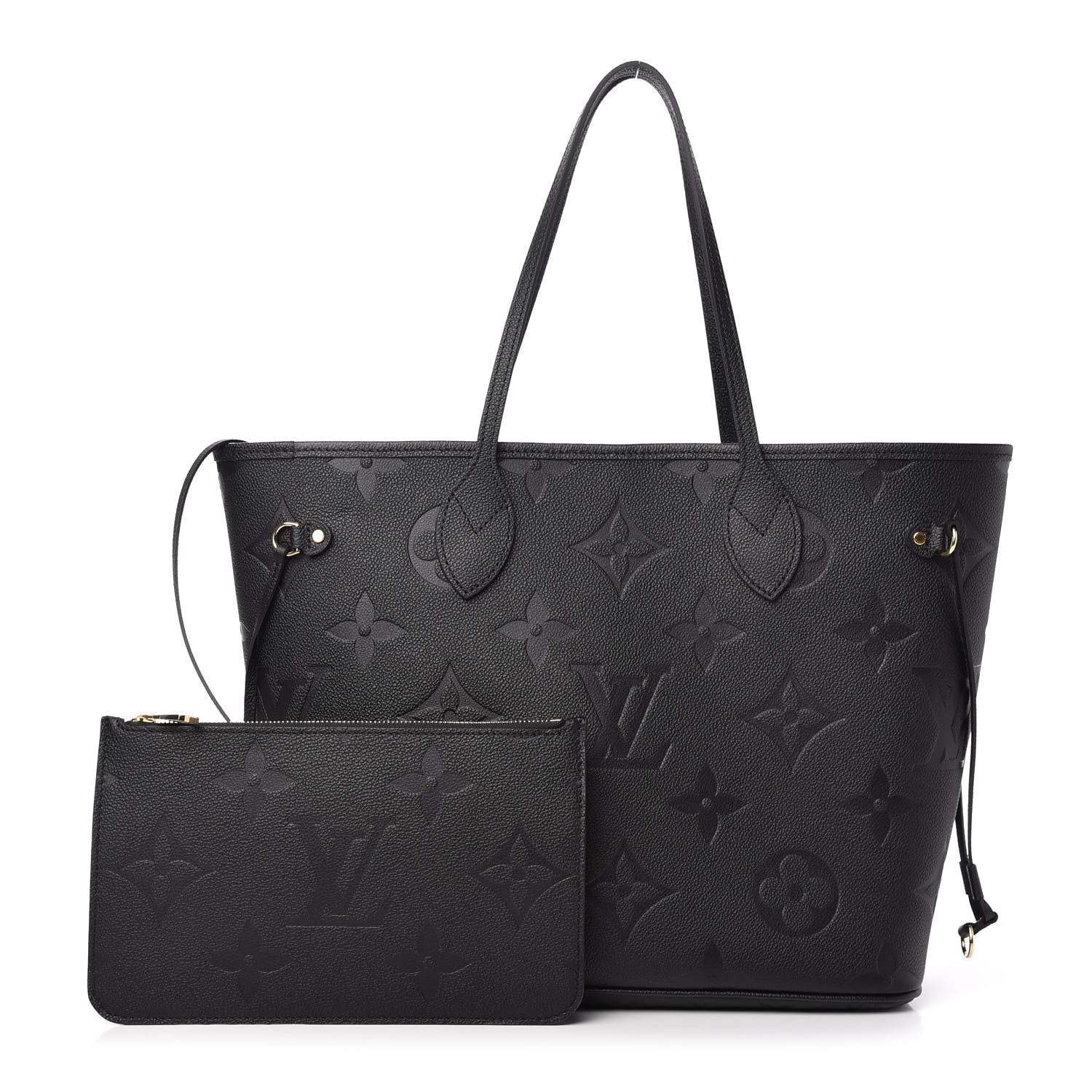 Louis Vuitton Empreinte Monogram Giant Neverfull MM Black 1 of 9