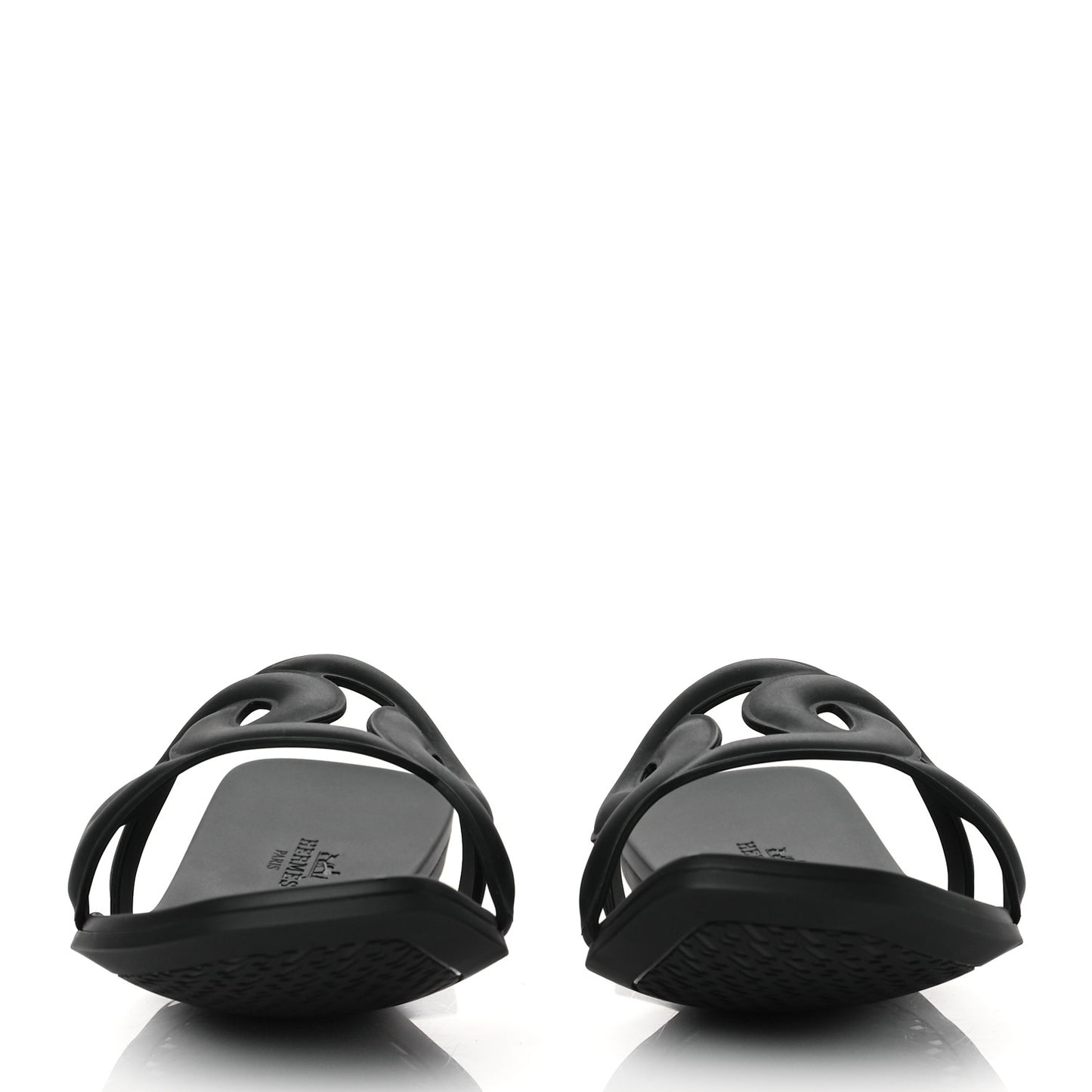 Rubber Aloha Sandals 40 Black