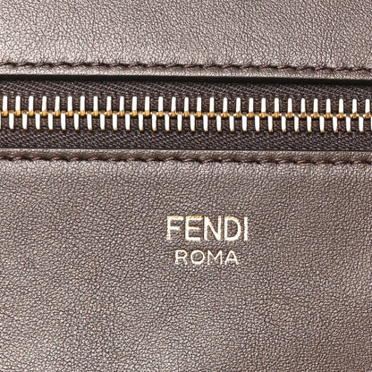 Fendi Velluto Jacquard Vitello Grace FF Large Reversible Shopping Tote Chocolate 6 of 10
