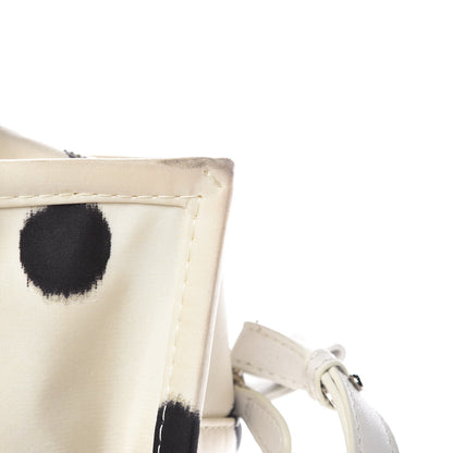 Balenciaga Silk Polka Dot S Bazar Shopper Tote White Black 8 of 18
