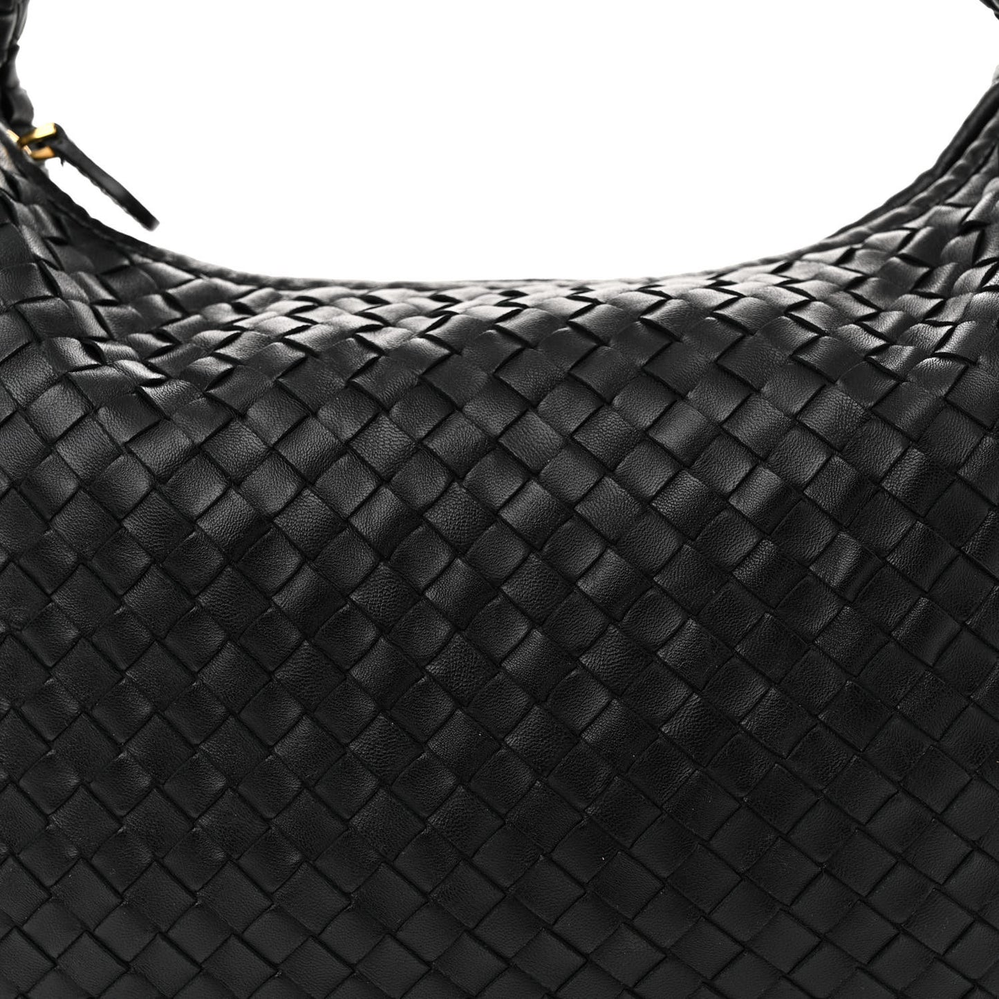 Nappa Intrecciato Medium Veneta Hobo Black