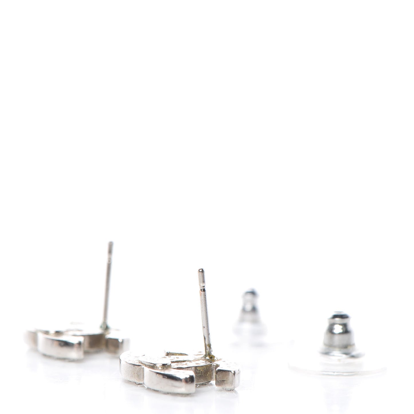 Crystal Timeless CC Earrings Silver