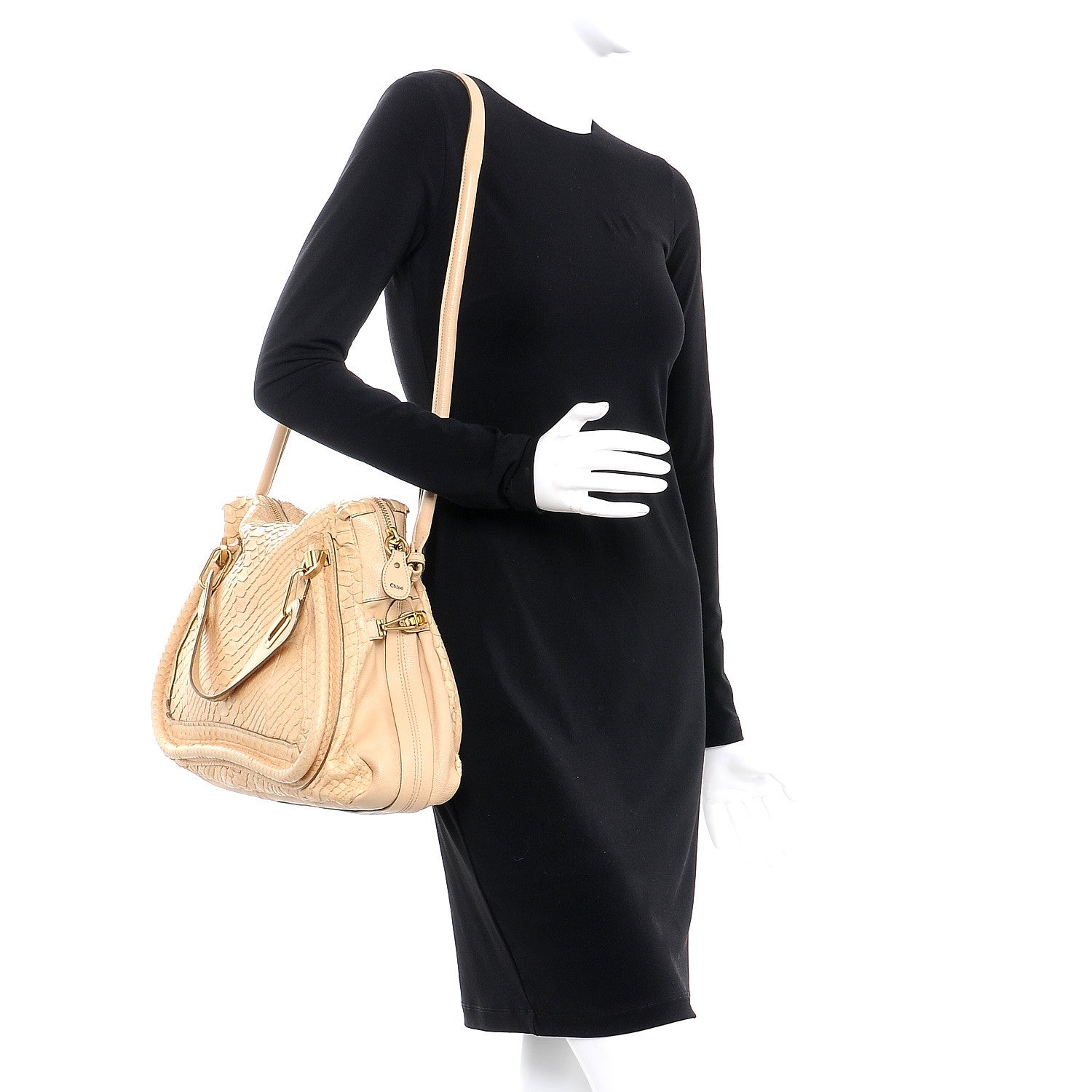 Chloe Python Large Paraty Natural 2 of 12