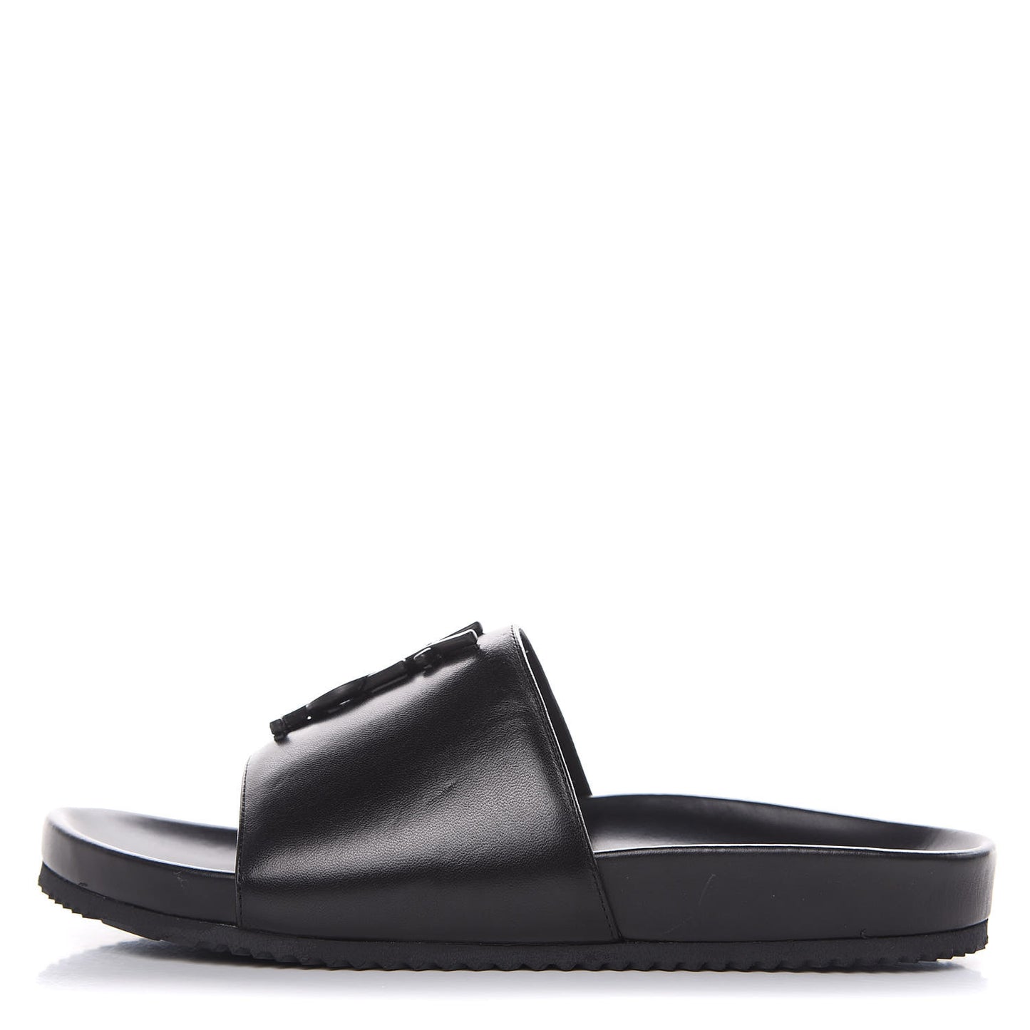 Lambskin Joan Slide Sandals 37 Black