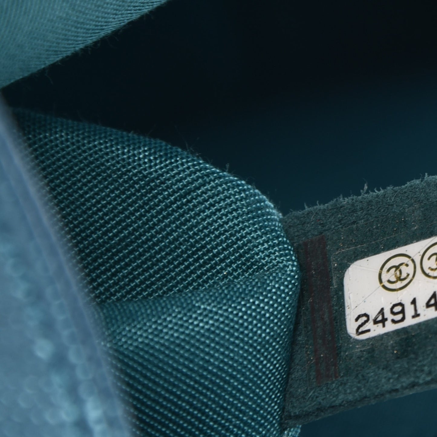 Metallic Caviar Quilted Medium Boy Flap Turquoise
