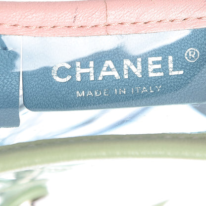 Chanel Lambskin PVC Quilted Mini Coco Splash Flap Blue Green 6 of 9