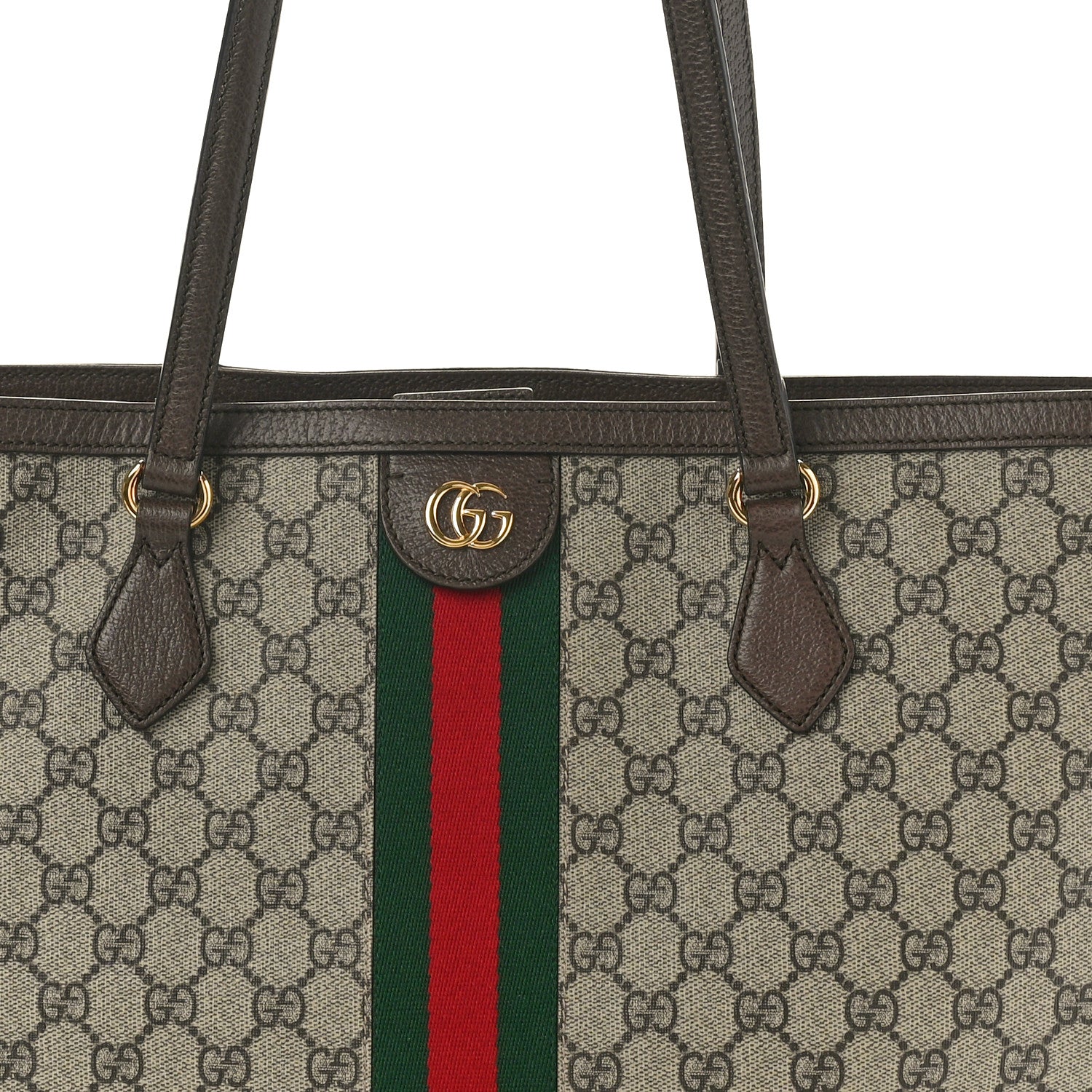 Gucci GG Supreme Monogram Medium Ophidia Shopping Tote Brown 8 of 11