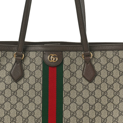 Gucci GG Supreme Monogram Medium Ophidia Shopping Tote Brown 8 of 11