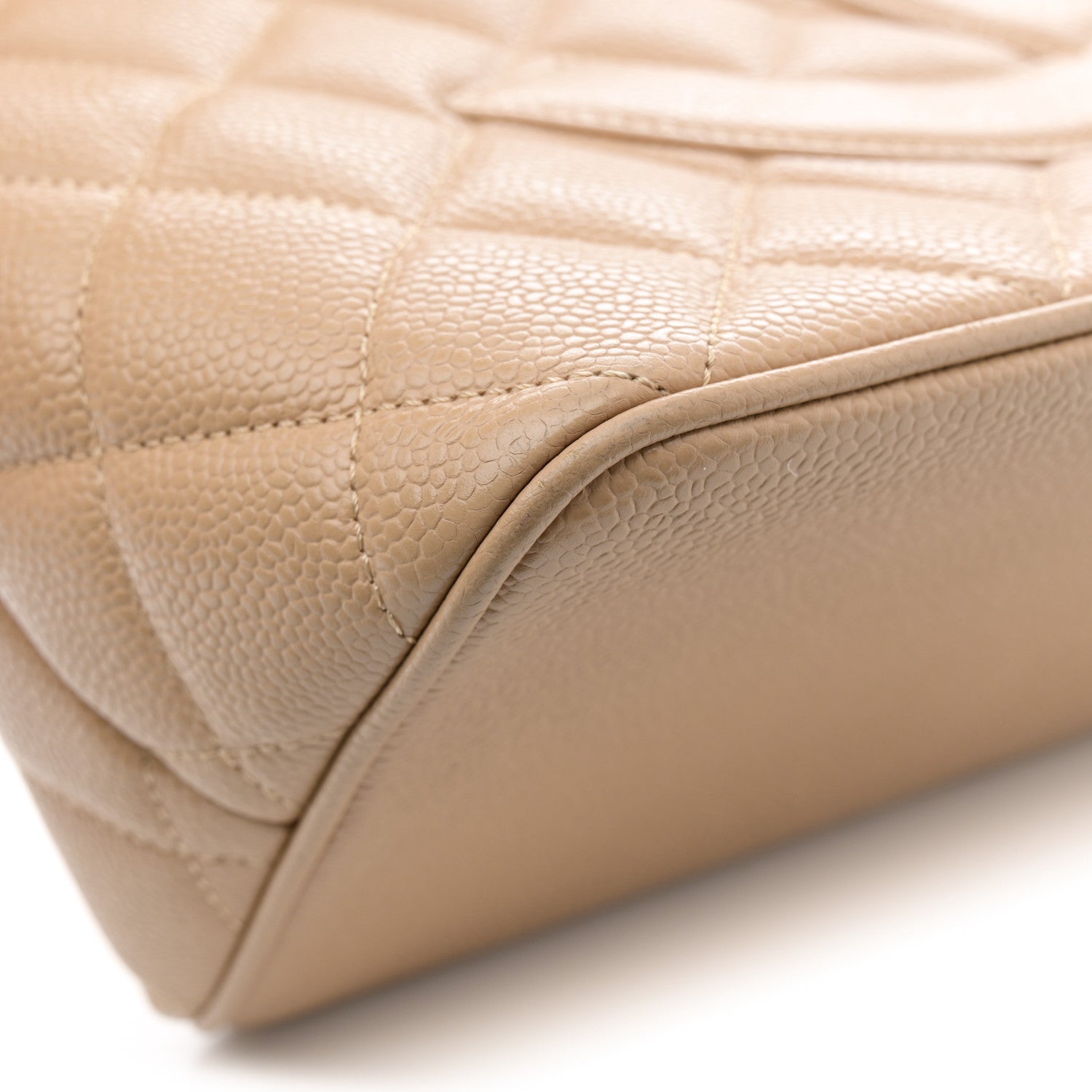 Chanel Caviar Quilted Medallion Tote Beige 12 of 13