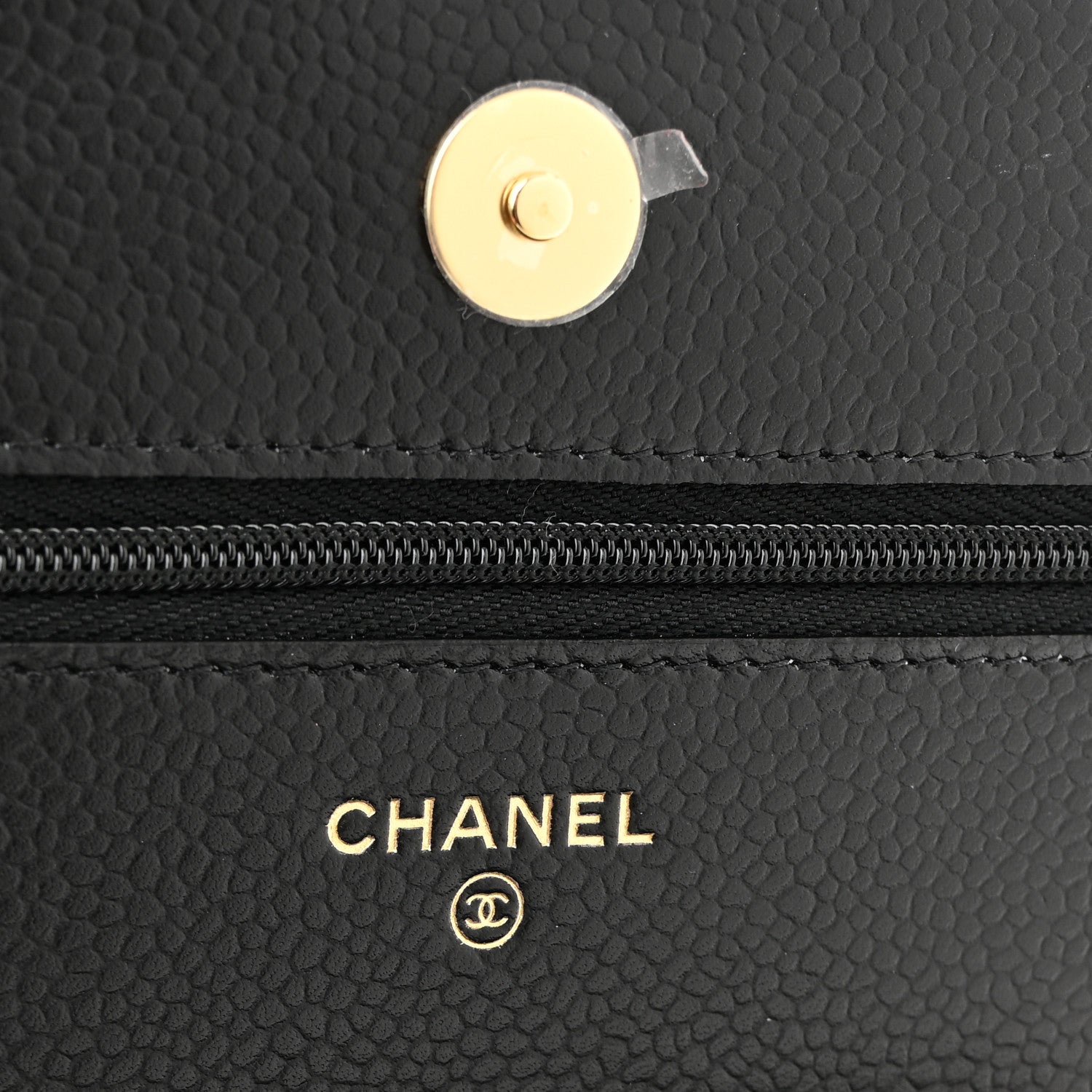 Chanel Caviar Quilted Wallet on Chain WOC Black 6 of 11