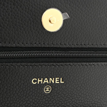 Chanel Caviar Quilted Wallet on Chain WOC Black 6 of 11
