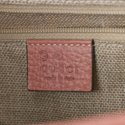 Gucci Dollar Calfskin Medium Interlocking G Top Handle Shoulder Bag Soft Pink 6 of 9