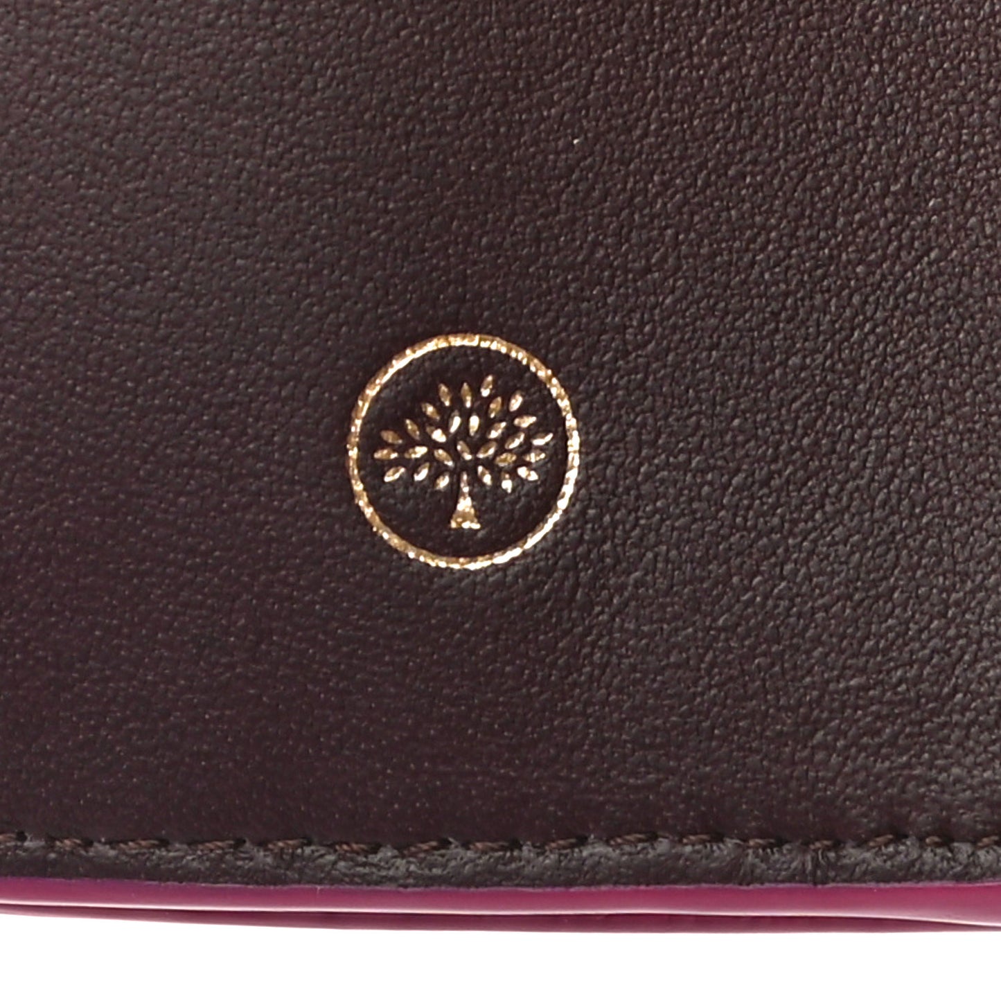 Heavy Grain Folded Multi Card Case Wallet Pink