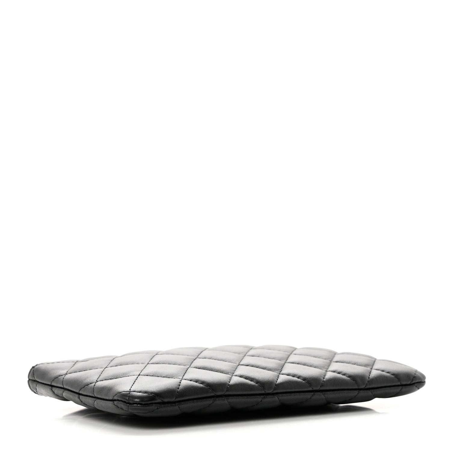 Chanel Lambskin Quilted Cosmetic Case Black 4 of 7
