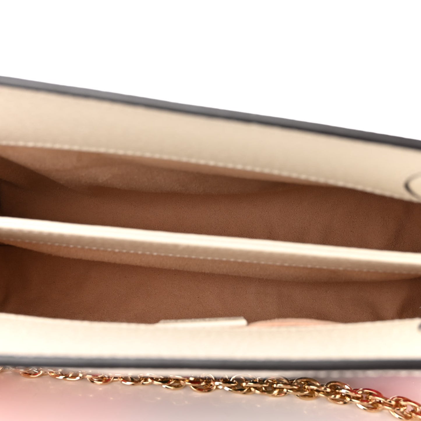 GG Supreme Monogram Flora Web Small Ophidia Chain Shoulder Bag White
