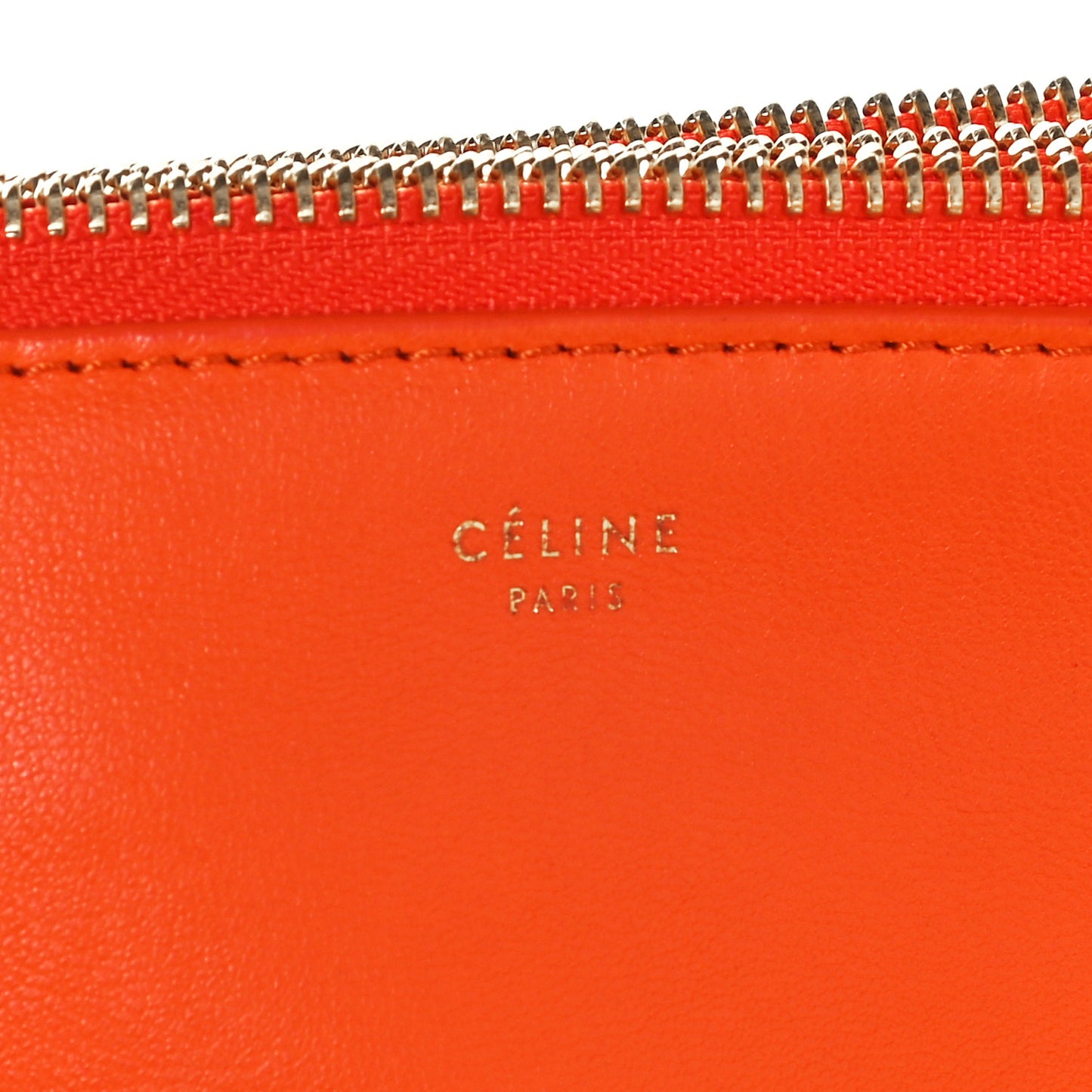 Lambskin Small Trio Crossbody Bag Bright Orange