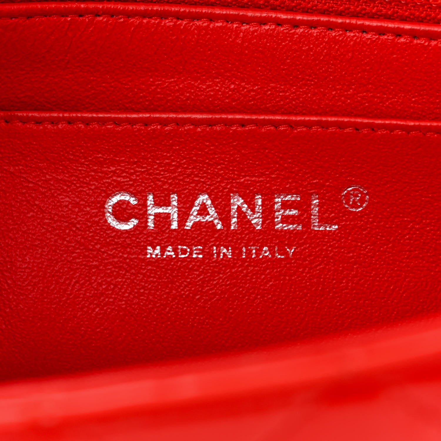 Chanel Patent Calfskin Quilted Mini Rectangular Flap Red 6 of 11