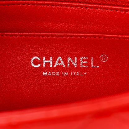 Chanel Patent Calfskin Quilted Mini Rectangular Flap Red 6 of 11