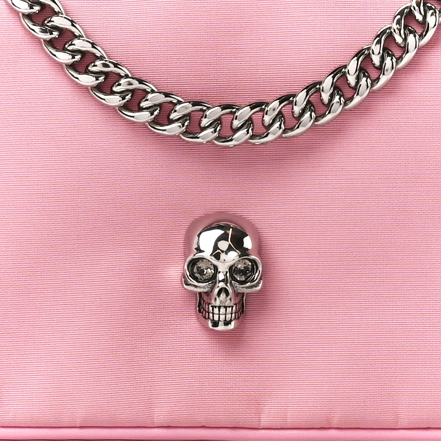 Alexander McQueen Nylon Skull Camera Crossbody Bag Pink 10 of 12
