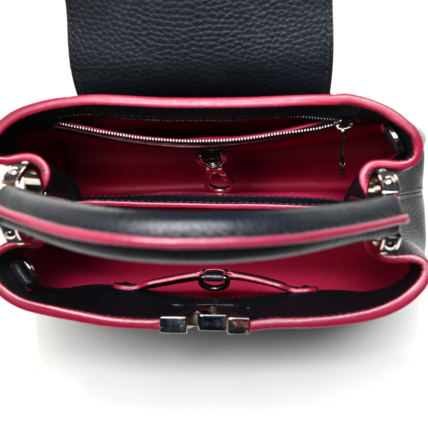 Taurillon Capucines BB Cobalt Fuchsia
