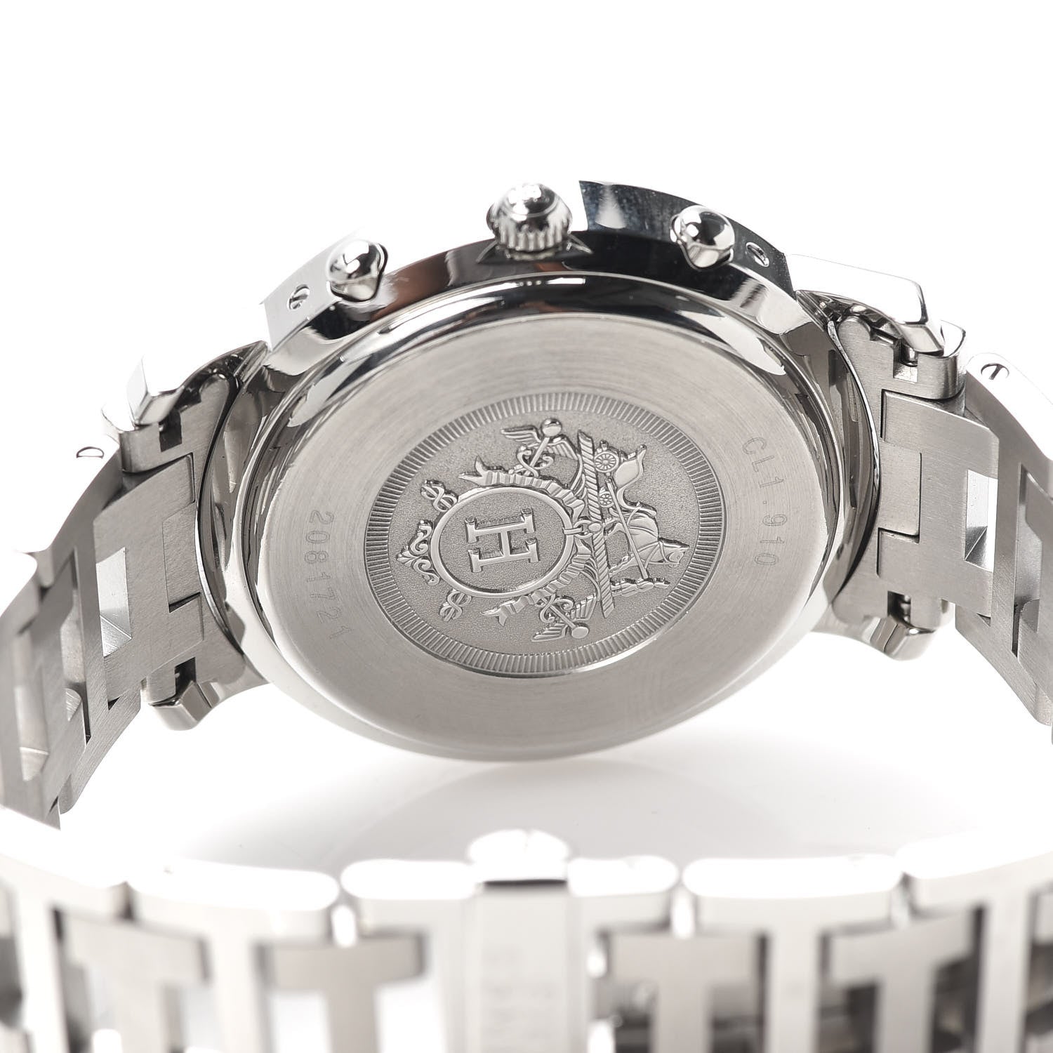 Hermes Stainless Steel 38mm Clipper Chronograph Quartz Watch 5 of 6