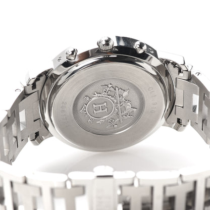 Hermes Stainless Steel 38mm Clipper Chronograph Quartz Watch 5 of 6