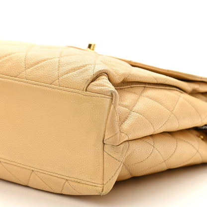 Chanel Caviar Quilted Flap Shoulder Bag Beige 11 of 11