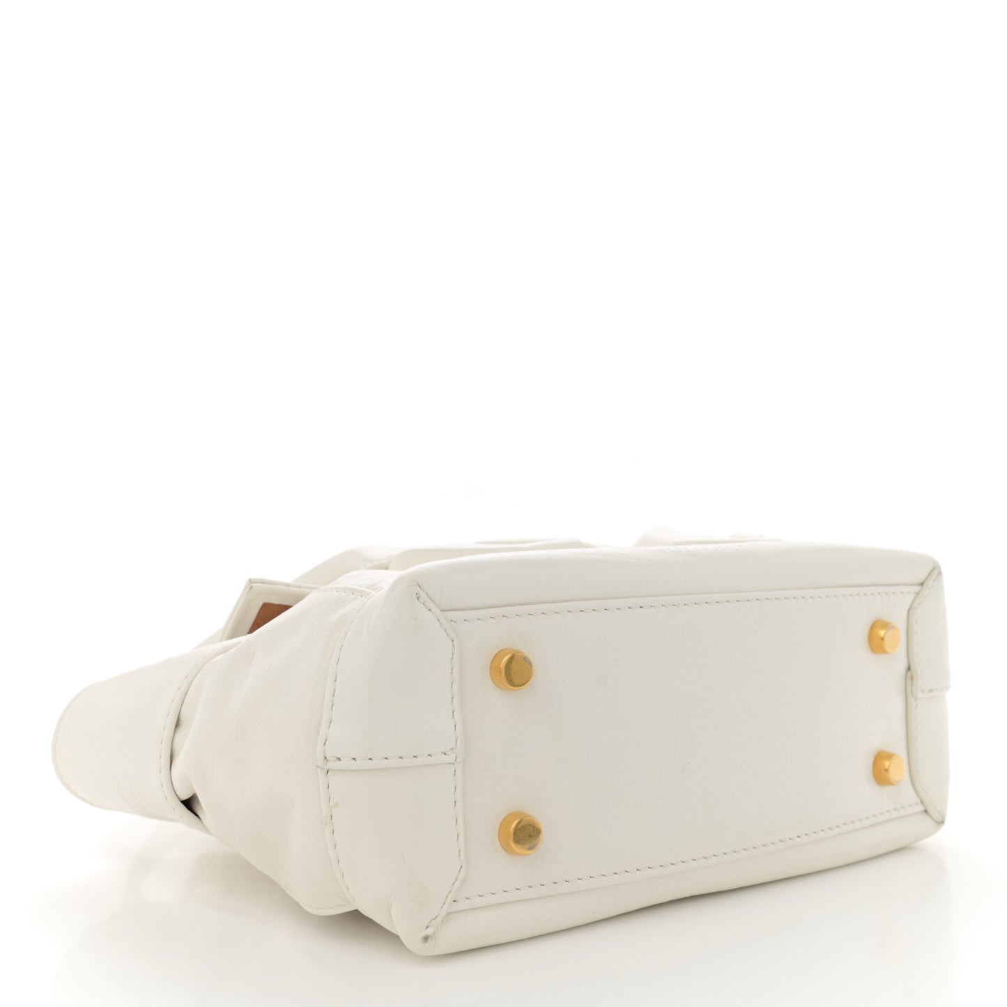 Paper Calfskin Maxi Intrecciato Mini Arco Slouch Plaster