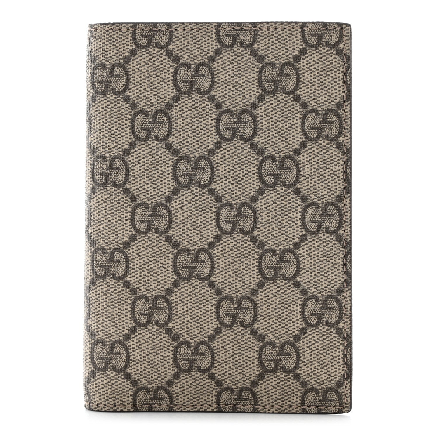 Gucci GG Supreme Monogram Passport Case Beige Taupe 1 of 8