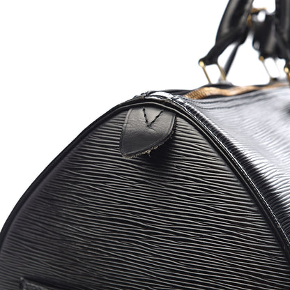 Louis Vuitton Epi Keepall 45 Black 6 of 15