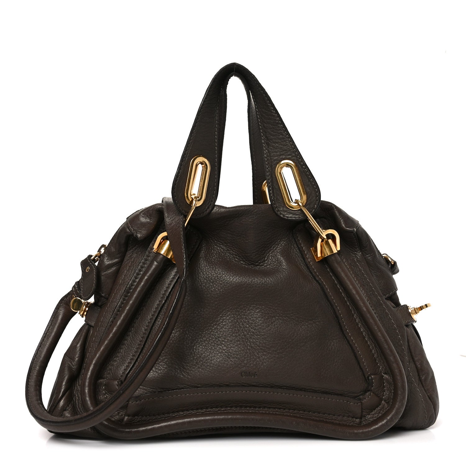Chloe Calfskin Medium Paraty Chocolate 1 of 10