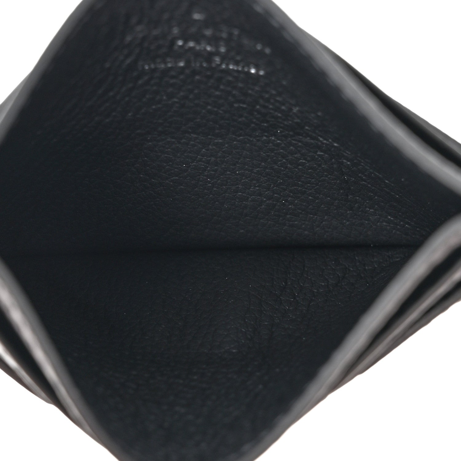 Louis Vuitton Calfskin Monogram Shadow Double Card Holder Black 5 of 7