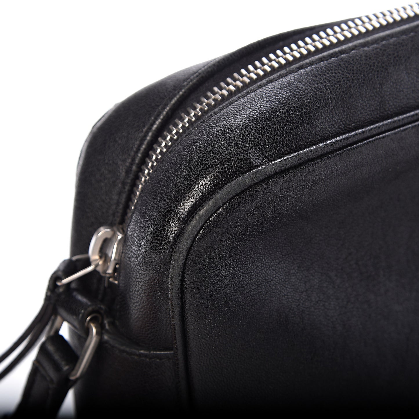 Lambskin Monogram Small Lou Camera Bag Black
