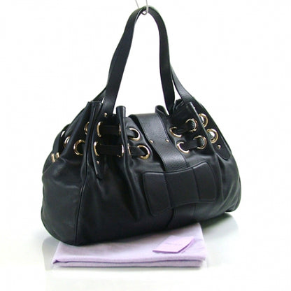 Jimmy Choo Leather Ramona Tote Navy 3 of 12