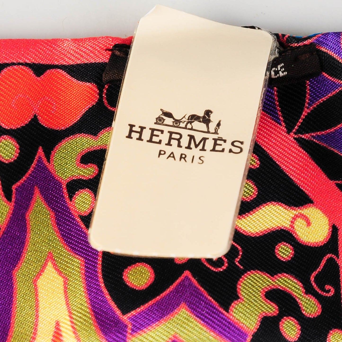 Silk Collections Imperiales Twilly Orange Fuchsia Black