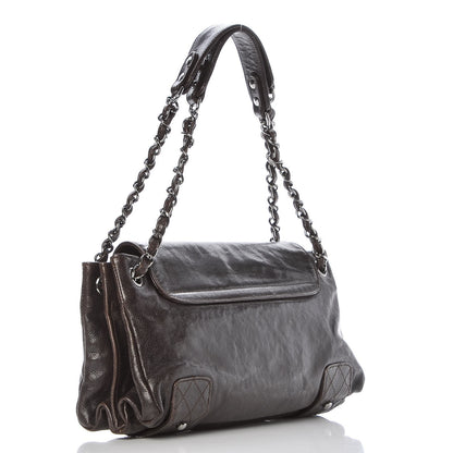 Chanel Glazed Caviar Pocket In The City Tote Brown 3 of 7