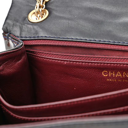 Chanel Patent Quilted Accordion Reissue 2.55 Flap Navy 10 of 13