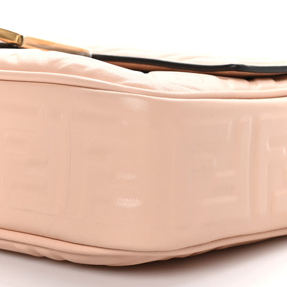 Fendi Nappa Small FF Embossed Midi Chain Baguette Light Rose 8 of 8