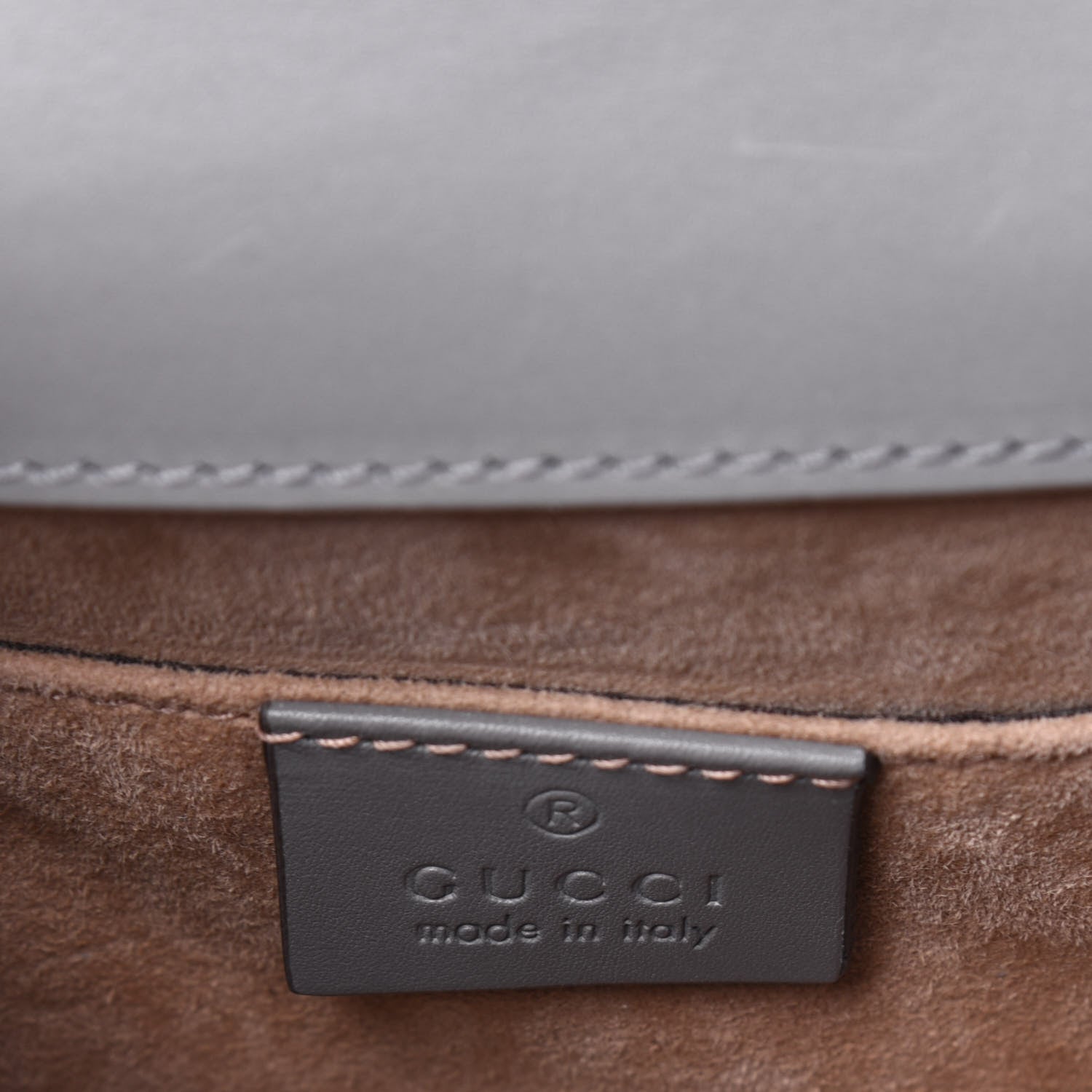 Gucci Calfskin Mini Sylvie Chain Shoulder Bag Deep Grey 6 of 11