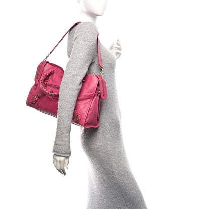 Balenciaga Agneau Giant 21 Rose Gold Hardware City Cyclamen Fucsia 2 of 10
