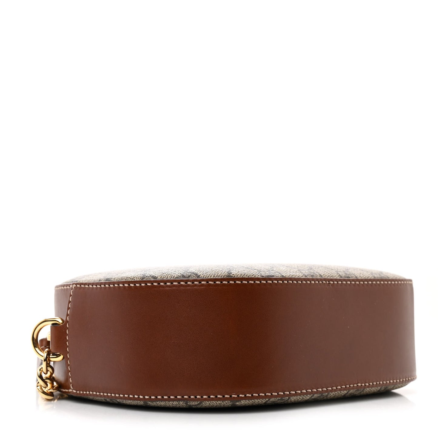 GG Supreme Monogram Cuoio Toscano Mini Chain Shoulder Bag Beige Ebony Cuir
