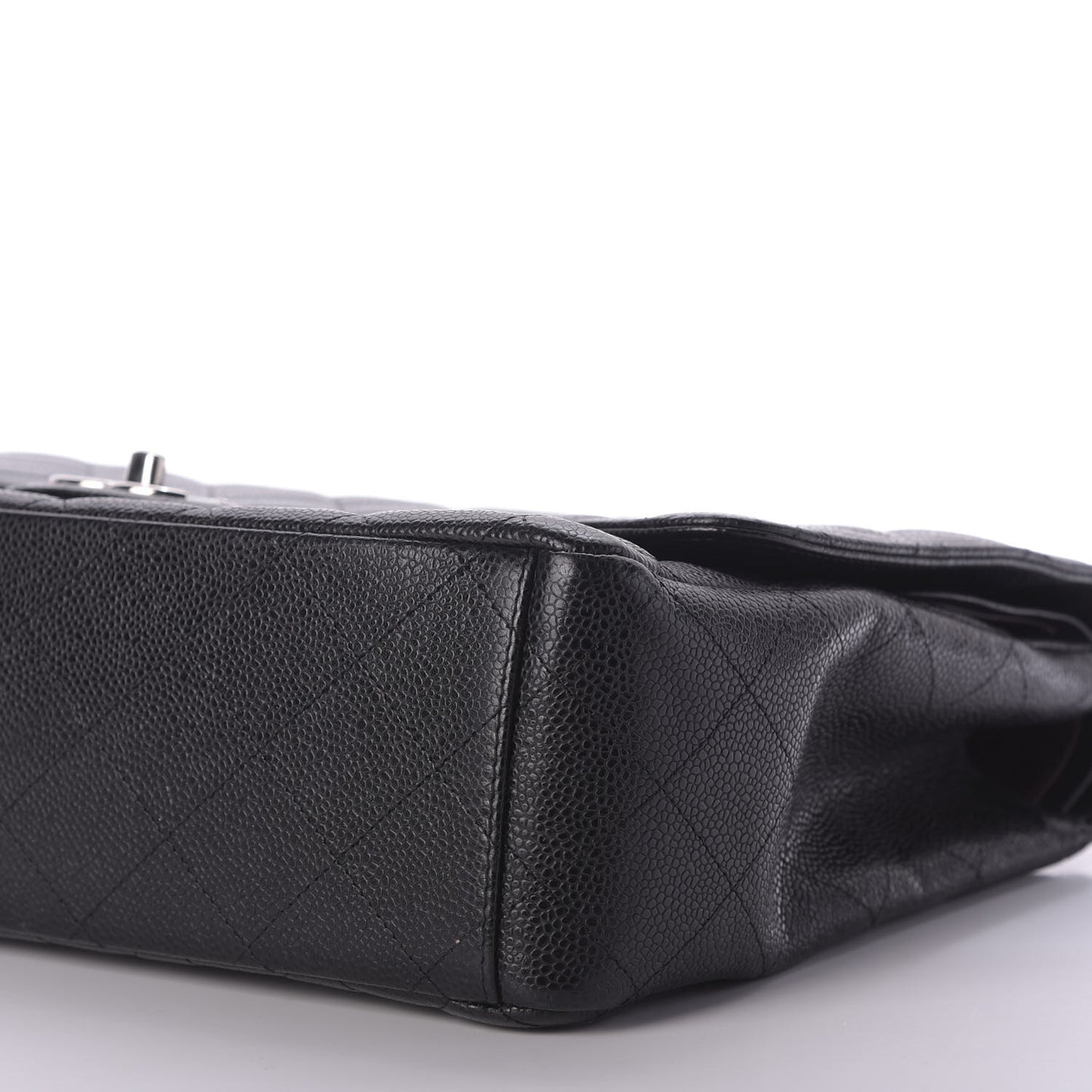 Caviar Quilted Maxi Double Flap Black